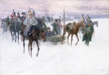モスクワから撤退したナポレオンの軍隊、1888年から89年